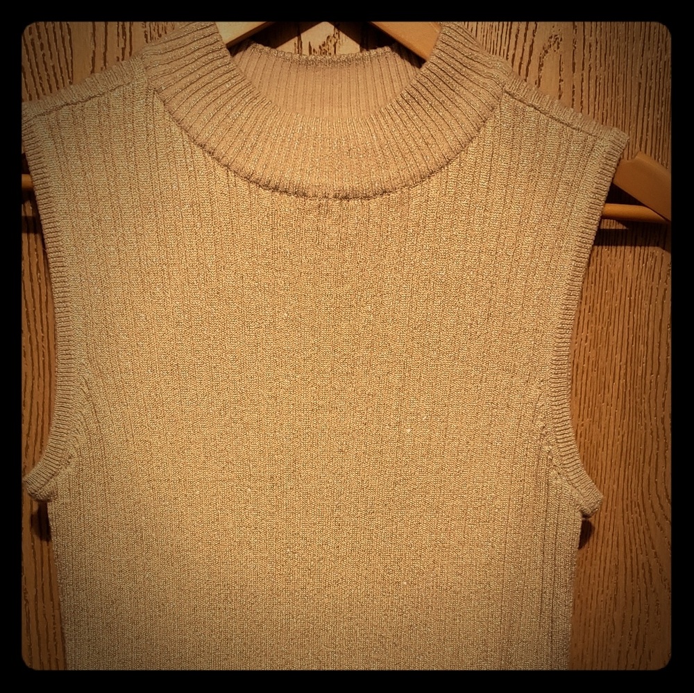 ❤Christopher & Banks Sleeveless Mock Turtleneck